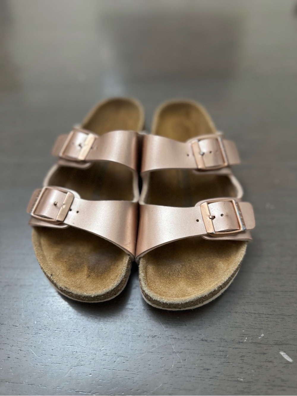 Birkenstock Arizona Kids Electric Metallic Copper size 32